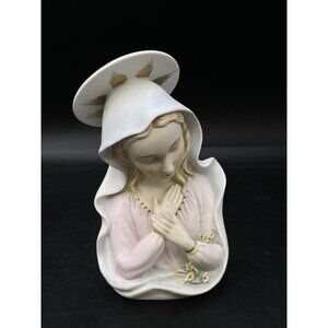 Lefton China Holy Mother Mary Madonna Figurine KW1462 Religious Ion 6"